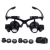 Gafas con Lupa 10X 15X 20X 25X Trabajo Electronico LED Relojeria