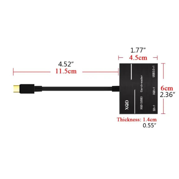 Lector Memoria Compact Flash Usb C Micro Sd Ms Tarjetas
