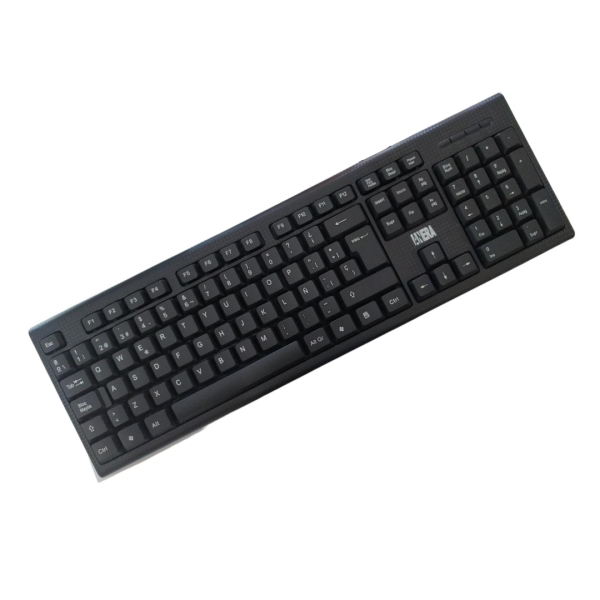 Teclado Usb Pc Laptop ANERA KB-523 Español Ergonomico