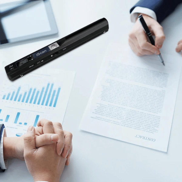 Escaner Portatil Liviano A4 Color Negro PDF JPG Soporta Micro SD 32 GB