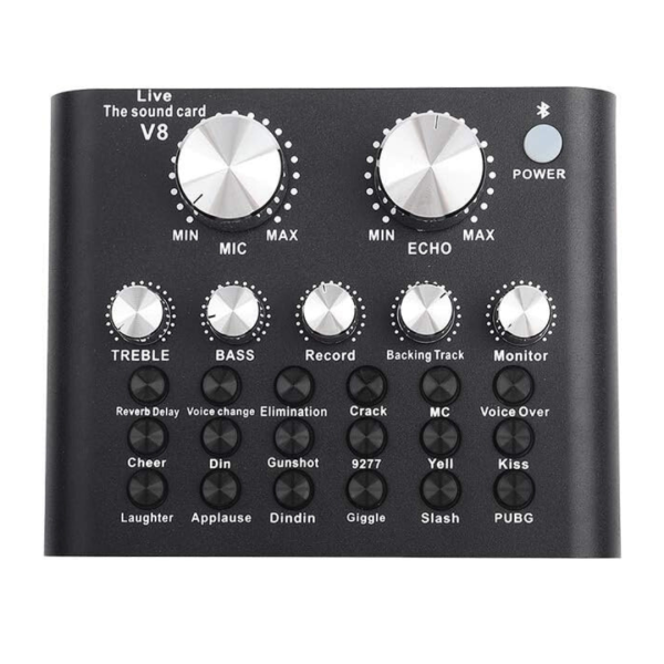 Audio Mixer Mezclador Usb Celular PC Auriculares Micrófono Cambiador Voz