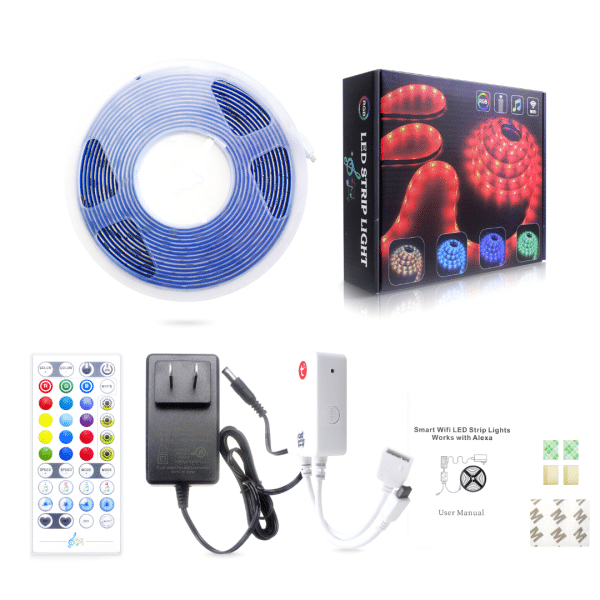 Tira Luz Led Inteligente Wifi Tuya Alexa 5M control musica RGB