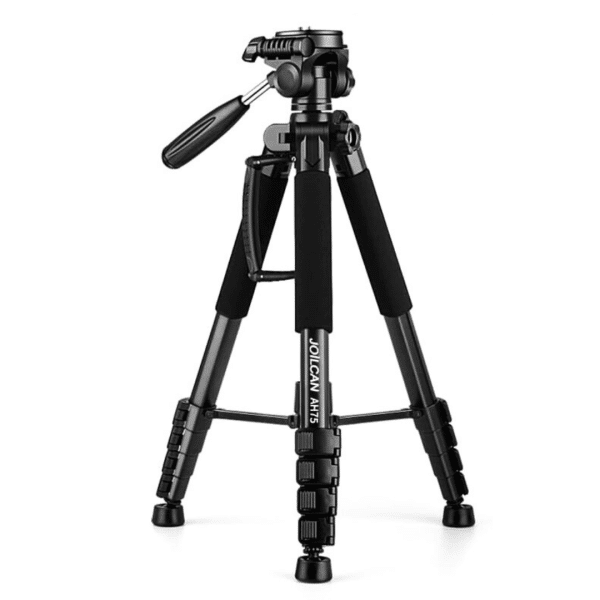 Trípode para Cámara y Celular JOILCAN 74" Alto Resistente DSLR Viaje Profesional Canon iPhone 15lb