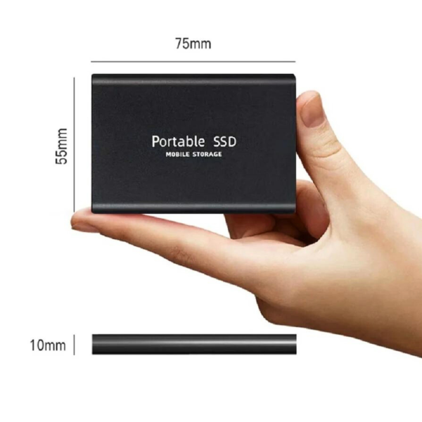 Disco Duro Portátil de 4TB Externo USB3.1 ssd Alta Velocidad Estado Sólido Portátil Mac PC