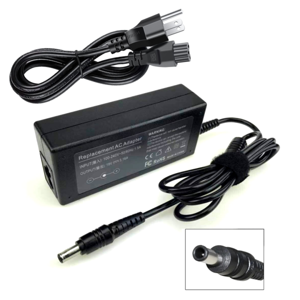 Cargador Samsung Laptop 19v 3.16a 60w 5.5mm*3.0mm Compatible