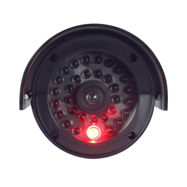 Camara De Seguridad Falsa Vigilancia Led Intermitente Simulacion Exterior