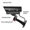 Camara De Seguridad Falsa Vigilancia Led Intermitente Simulacion Exterior