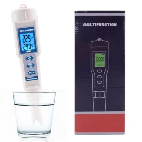 Medidor 4 En 1 Calidad Agua Multifuncion TDS EC PH TEMP