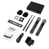 Sistema de Micrófono Inalámbrico Dual con Salto de Frecuencia UHF PHENYX PRO PTU-52-2H