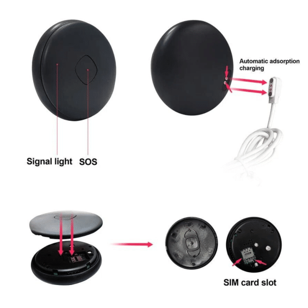 Mini Rastreador Gps Localiza Personas Niños Adulto Mayor con Alarma SIM GSM Homologado
