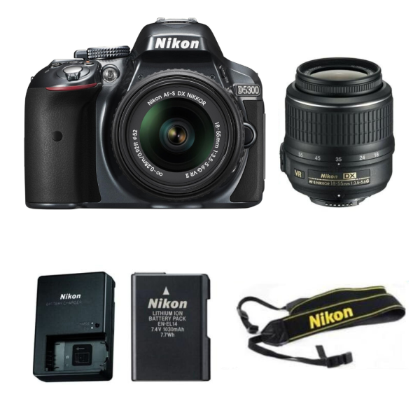 Camara fotografica Nikon D5300 con lente 18-55mm 24.2MP DX