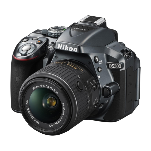 Camara fotografica Nikon D5300 con lente 18-55mm 24.2MP DX