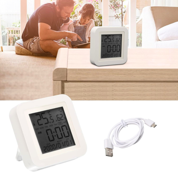 Sensor Temperatura Humedad Termohigrometro WiFi Tuya Automatización Alexa Google Home