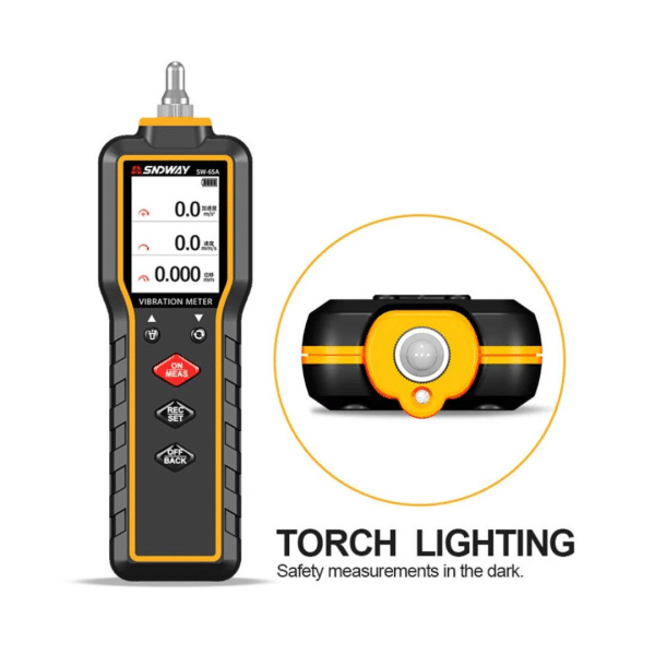 Medidor de Vibración Digital Analizador de Vibraciones Probador SNDWAY SW-65A