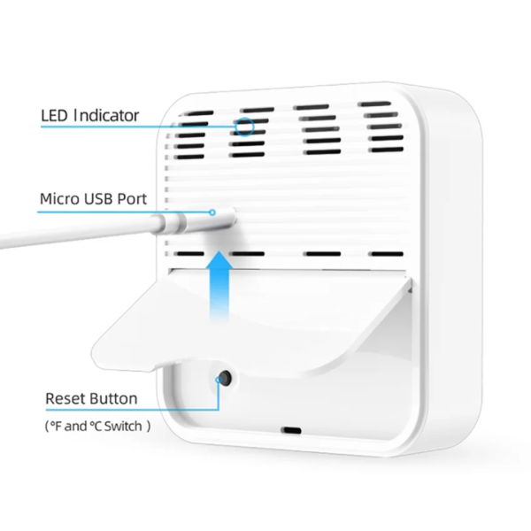 Sensor Temperatura Humedad Termohigrometro WiFi Tuya Automatización Alexa Google Home
