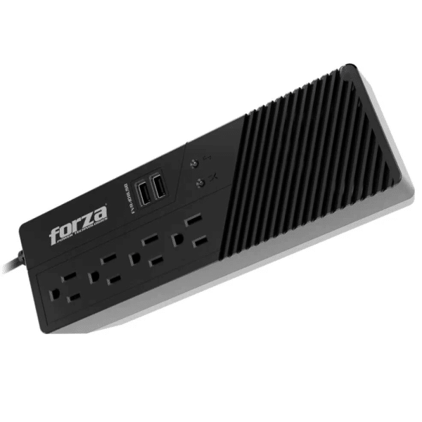 Regulador De Voltaje Forza 1000va 500w 2usb 2.0 4 Tomas 120v