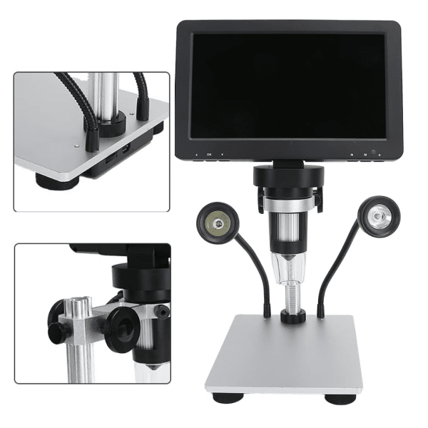 Microscopio Digital Pantalla Electronica 7" 1200x 12 mp HD 32GB