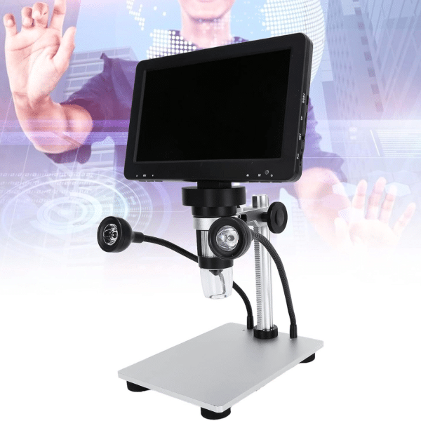 Microscopio Digital Pantalla Electronica 7" 1200x 12 mp HD 32GB