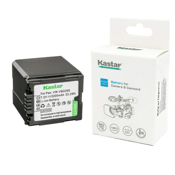 Bateria para Panasonic VW-VBG260 VW-VBG260-K VW-VBG260PPK AG HDC PV SDR VDR