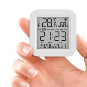 Sensor Temperatura Humedad Termohigrometro WiFi Tuya Automatización Alexa Google Home - Domótica - Ecuador