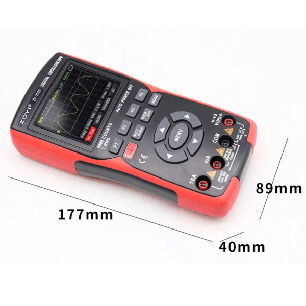 Multimetro con Osciloscopio Doble Canal ZT-702S Multifunción Generador de Señal