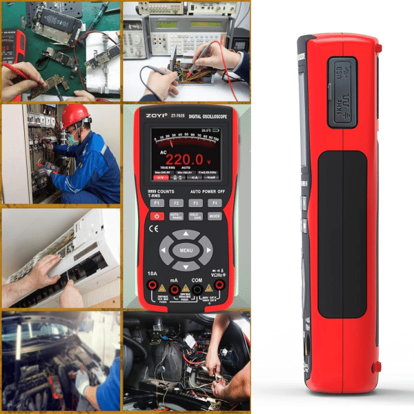 Multimetro con Osciloscopio Doble Canal ZT-702S Multifunción Generador de Señal
