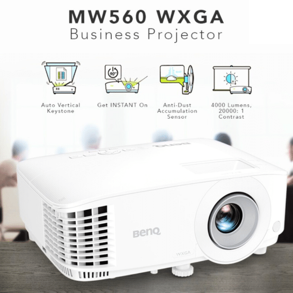 Proyector BenQ MW560 WXGA DLP 4000 Lumens Hdmi Vga