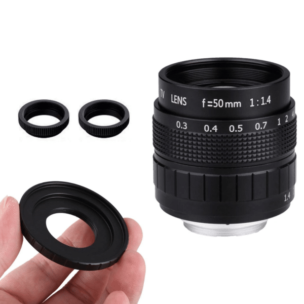 Lente Fujian 50mm F1.4 APS-C + Anillo Adaptador + 2 Anillos Macro para NIKON