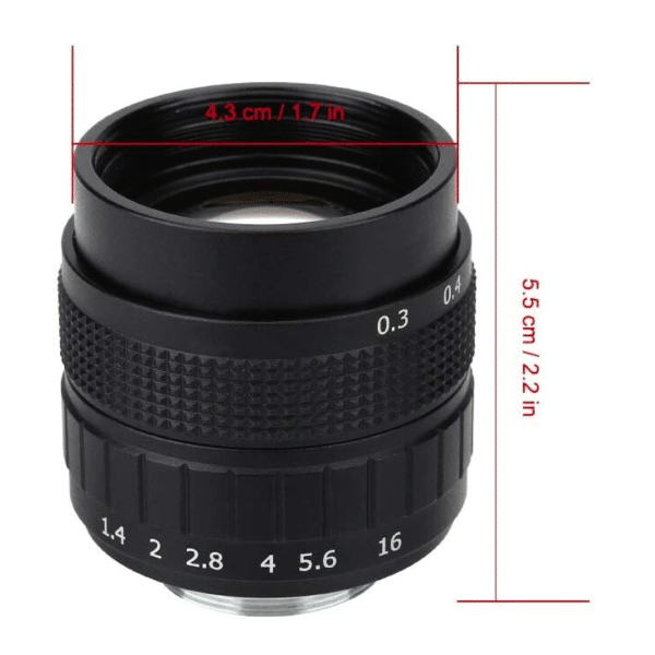 Lente Fujian 50mm F1.4 APS-C + Anillo Adaptador + 2 Anillos Macro para NIKON