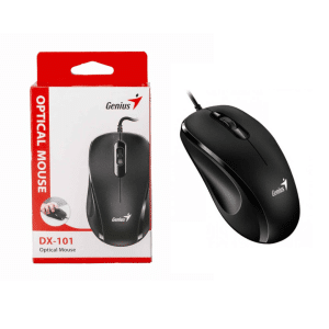 Mouse Oficina Genius Dx 101 Optico Usb Con Cable Pc Color Negro - Accesorios - Ecuador