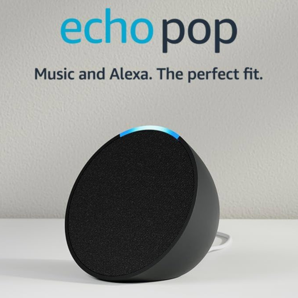 Amazon Echo Pop C2H4R9 con Asistente Virtual Alexa Color Charcoal 110V/220V