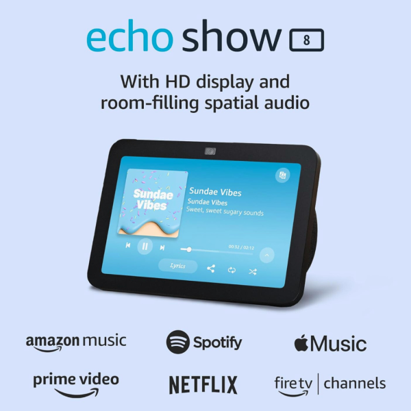 Alexa Echo Show 8 3ra Generacion Pantalla 8 Hd Color Negro