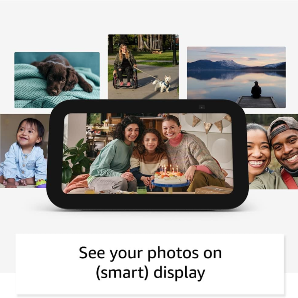 Amazon Echo Show 5 3ra Generación Lanzamiento 2023 Pantalla Inteligente con el Doble de Graves y un Sonido más Claro Carbón