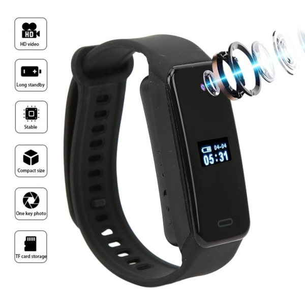 Mini Cámara Reloj Grabadora Video Profesional Pulsera Portátil