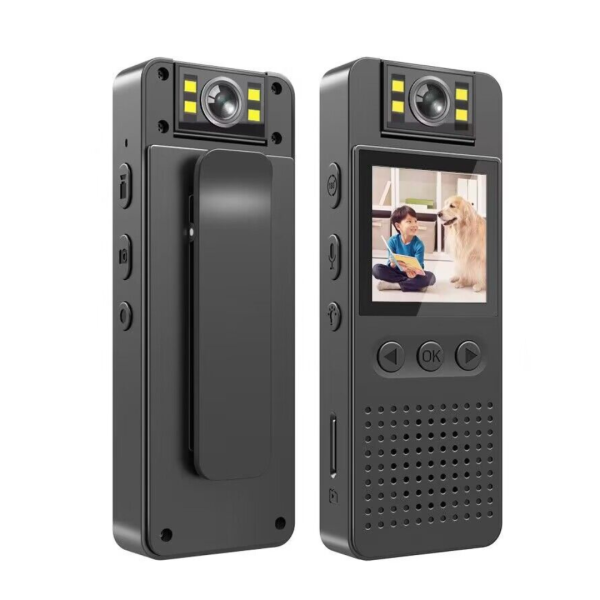 Mini Cámara de Visión Nocturna Infrarroja WIFI Pantalla LED Bodycam