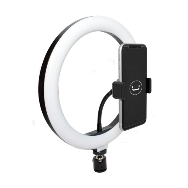 Kit Aro De Luz + Tripode + Soporte Unno Ph1802bk Led De 10 Pulgadas