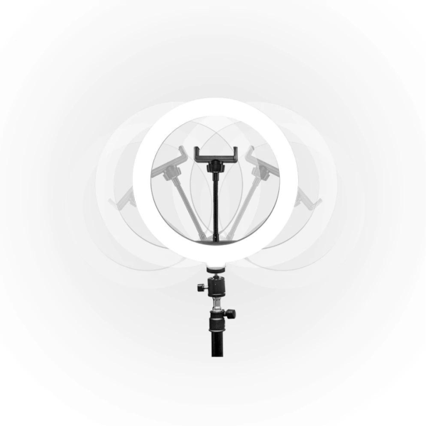 Kit Aro De Luz + Tripode + Soporte Unno Ph1802bk Led De 10 Pulgadas