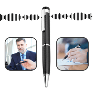 Grabadora de Voz Digital Esfero Pluma 192 Kbps un Solo Botón Reducción de Ruido - Grabador Espia - Ecuador