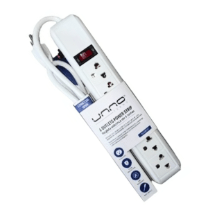 Supresor de Picos Unno Regleta Electrica Protector Voltaje Corta Pico 6 Tomas 1875W - Accesorios - Ecuador