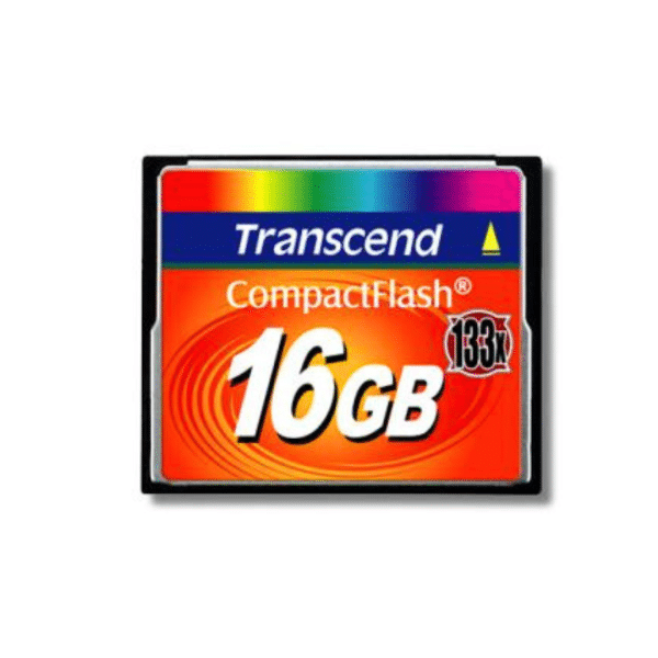 Memoria Compact Flash Transcend 16 Gb Camera Hd 3d Video 133x