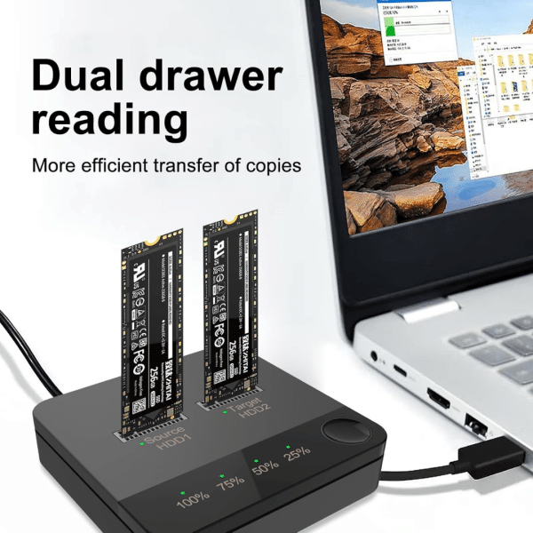 Duplicador Clonador De Disco M.2 Sata Dual B-KEY B&M-KEY Lector de Disco SSD