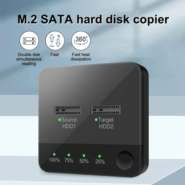 Duplicador Clonador De Disco M.2 Sata Dual B-KEY B&M-KEY Lector de Disco SSD