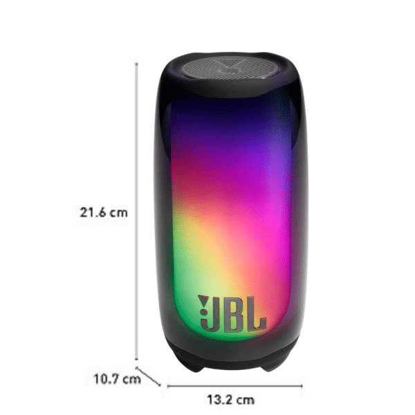Bocina JBL Pulse 5 Portátil con Bluetooth Waterproof Negra 110V/220V