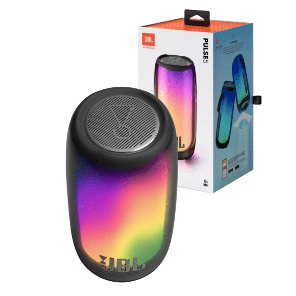 Bocina JBL Pulse 5 Portátil con Bluetooth Waterproof Negra 110V/220V