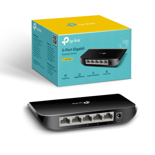 Switch TP LINK De 5 Puertos RJ45 TLSG1005D