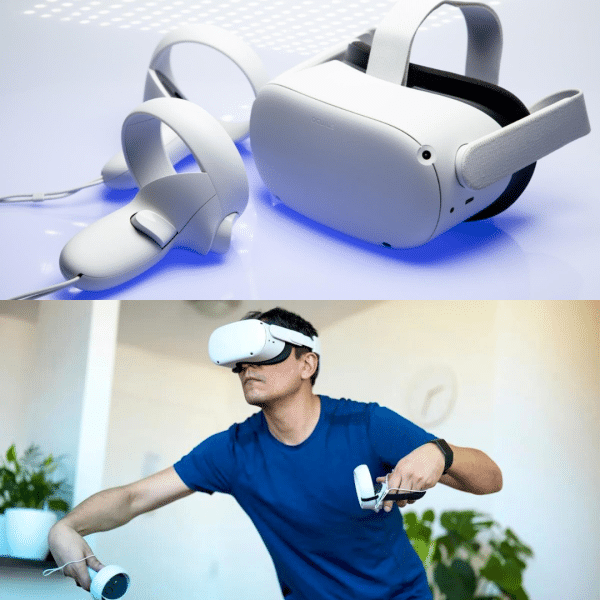 Visor de Realidad Virtual Oculus Meta Quest 2 Todo en Uno con 128 GB