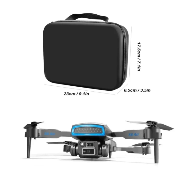 Air Dron S8 Cámara HD 8K RC WIFI FPV Distancia Evita Obstáculos Flujo Optico Dron