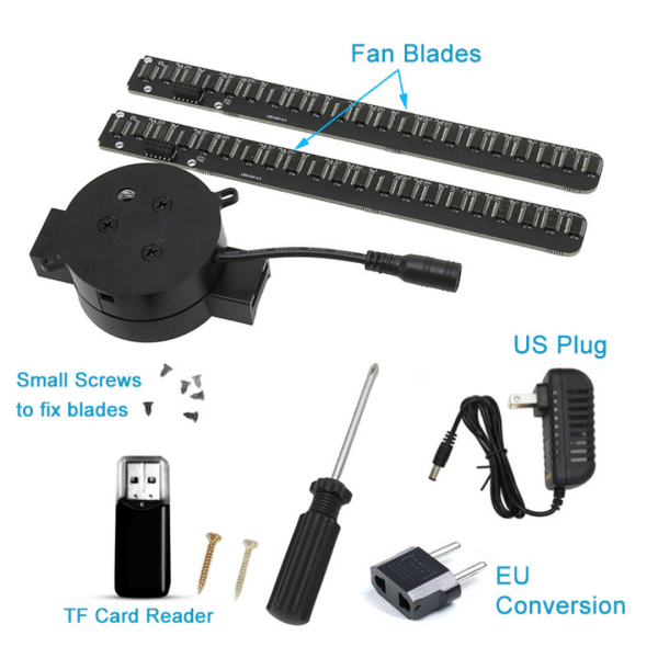 Proyector Holografico 3D WIFI LED 224 Ventilador T42 42cm Publicidad