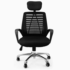 Silla Ejecutiva con Reposa brazos Negra Xtratech SILLA FC33 Ergonomica