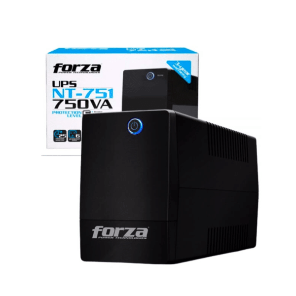Ups Forza Nt-751 750va 375w 6 Tomas 120v Regulador Lan/rj11 Color Negro